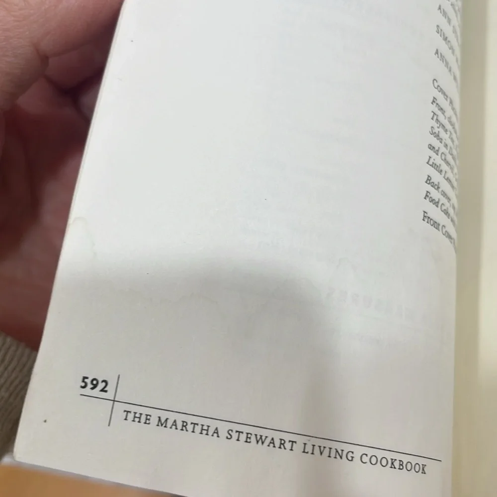 Martha Stewart Living Cookbook